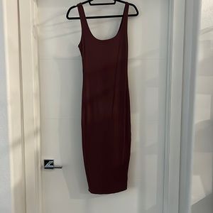 Naked Wardrobe midi bodycon dress
